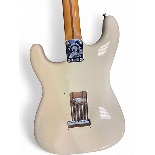 Used Fender Jimi Hendrix Stratocaster Olympic White Solid Body Electric Guitar