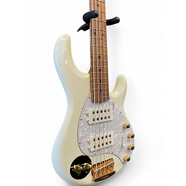 Used Ernie Ball Music Man StingRay 5 Special HH Antique Ivory Electric Bass Guitar