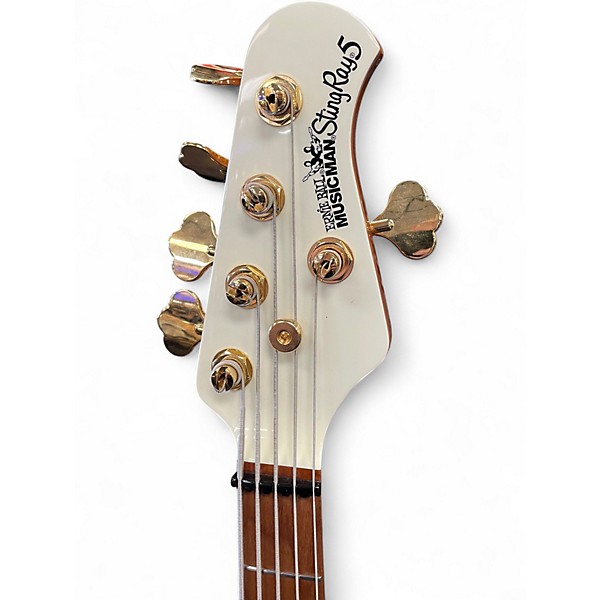 Used Ernie Ball Music Man StingRay 5 Special HH Antique Ivory Electric Bass Guitar
