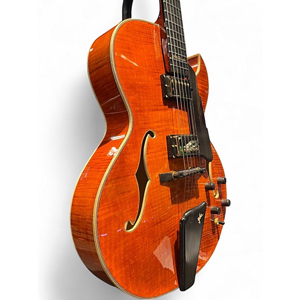 Used 2022 Eastman AR380CE-HB John Pisano Signature Honey Burst Hollow Body Electric Guitar