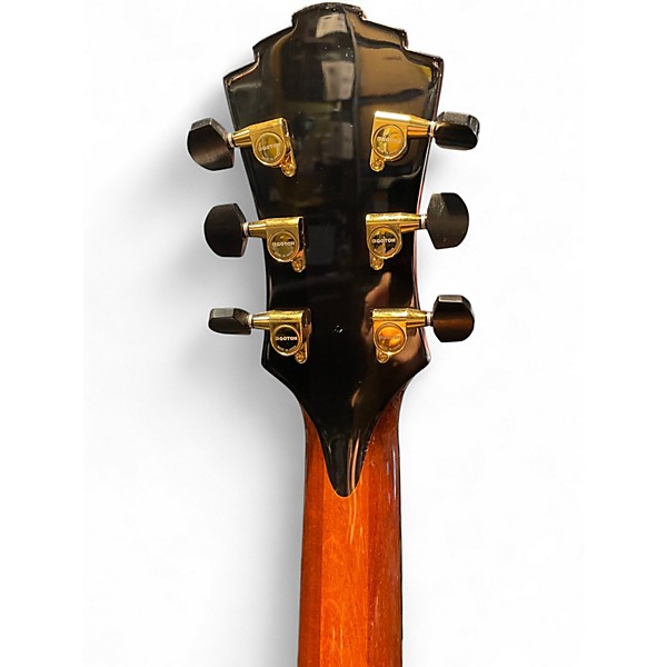 Used 2022 Eastman AR380CE-HB John Pisano Signature Honey Burst Hollow Body Electric Guitar