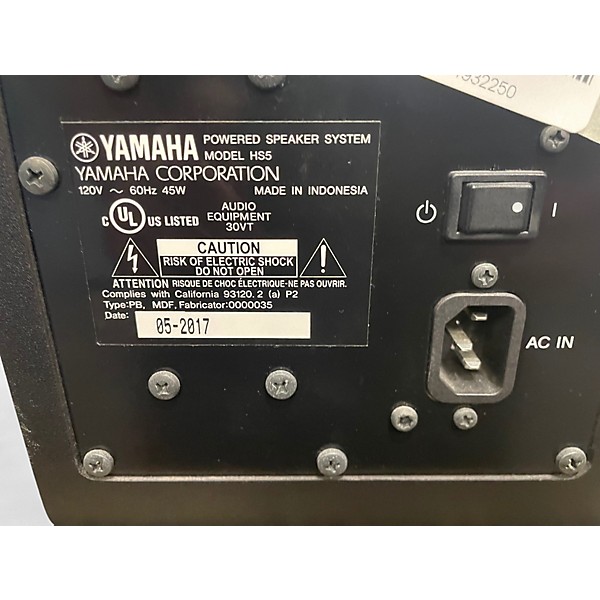 Used Yamaha HS5 Pair Powered Monitor