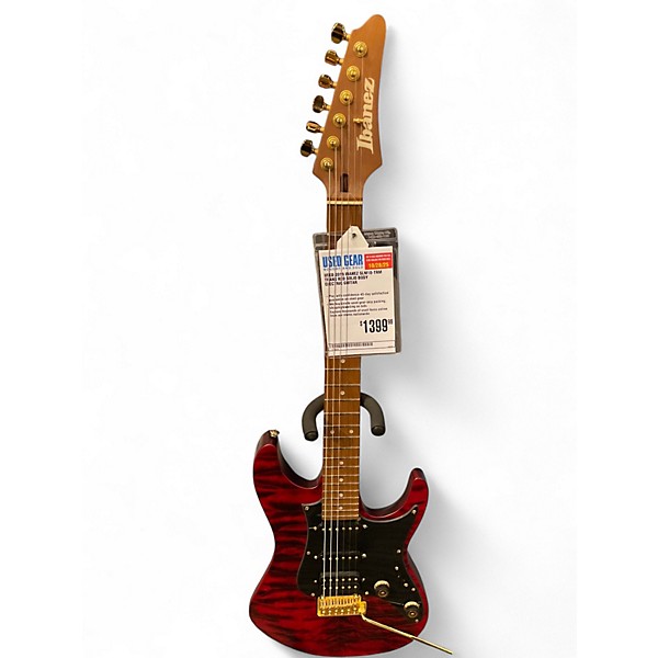 Used 2019 Ibanez SLM10-TRM Trans Red Solid Body Electric Guitar