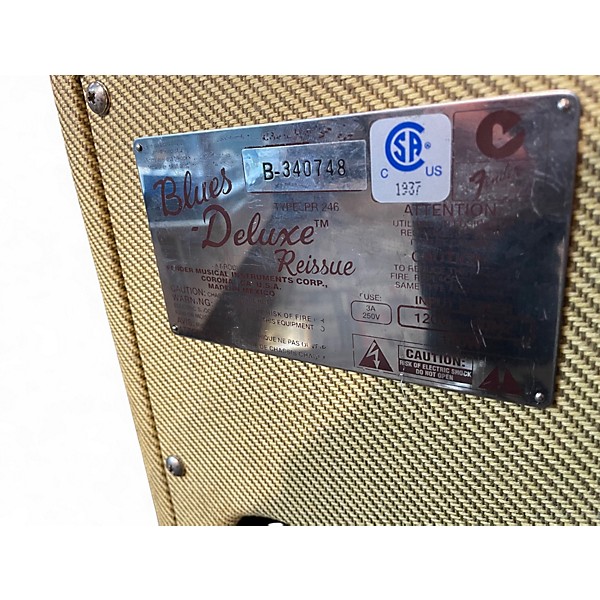 Used Fender Blues Deluxe Reissue 40W 1x12 Tweed Tube Guitar Combo Amp