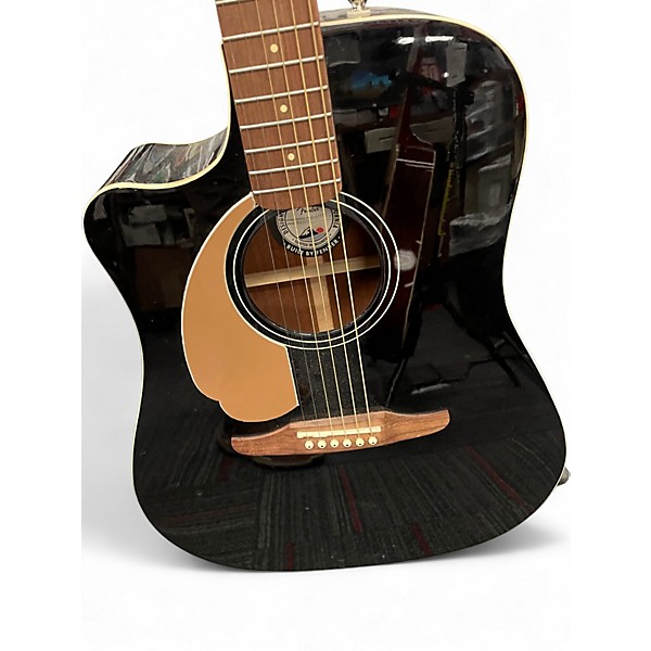 Used Fender Redondo LH Black Acoustic Electric Guitar
