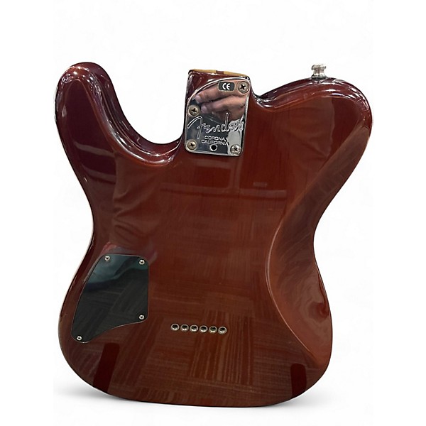 Used Fender American Deluxe Telecaster QMT HH Tobacco Sunburst Solid Body Electric Guitar