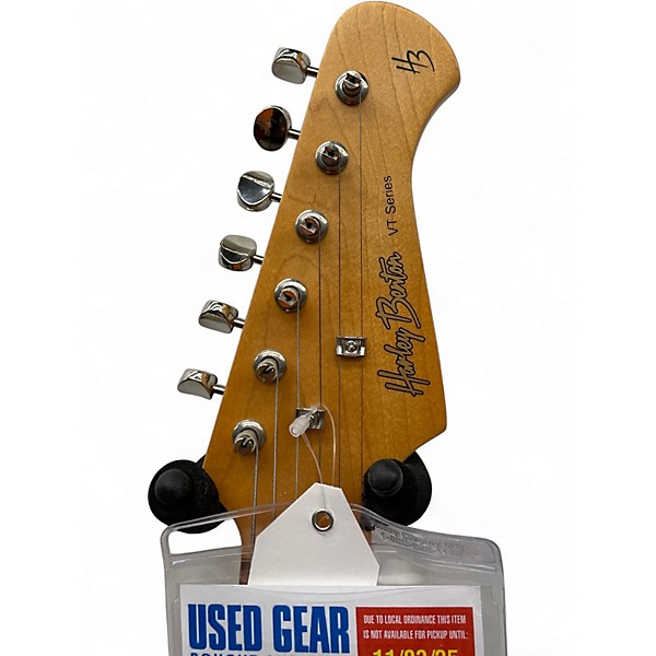 Used Harley Benton VT Series H3 Stratocaster Vintage White Solid Body Electric Guitar