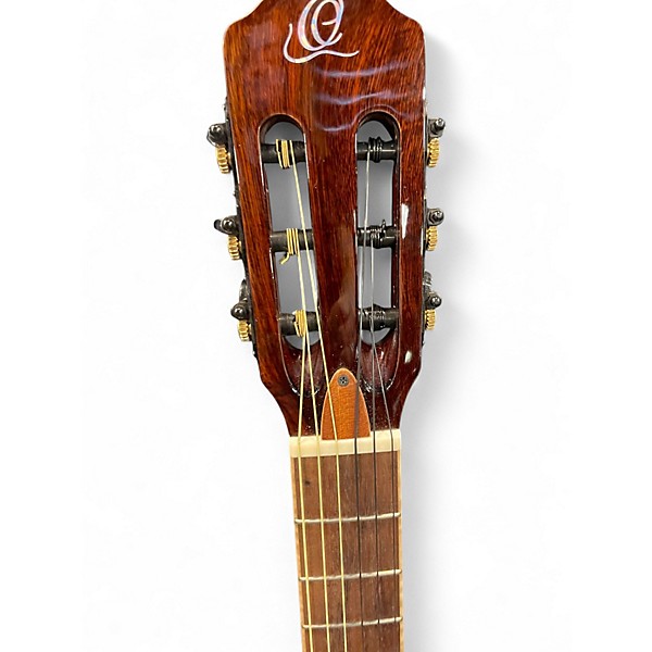 Used Ortega tour player Brown Classical Acoustic Electric Guitar