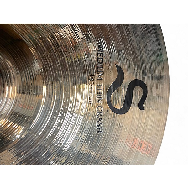 Used Zildjian 18in S Medium Thin Crash Cymbal
