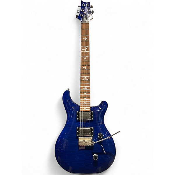 Used PRS SE Custom 24 Trans Blue Solid Body Electric Guitar