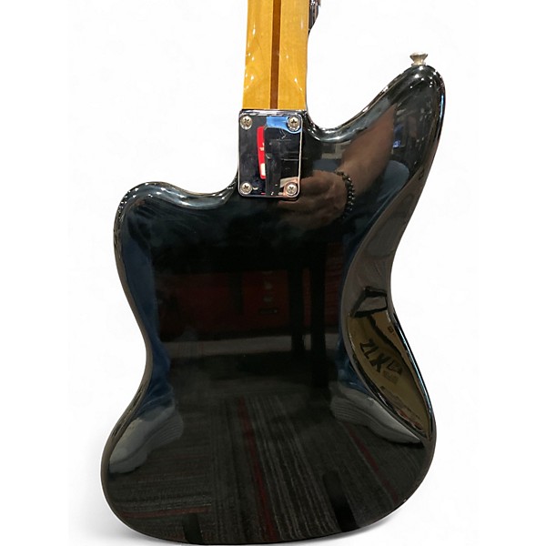 Used 2010 Fender Player Jazzmaster Black Solid Body Electric Guitar