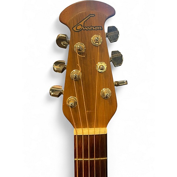 Used Ovation 1712 Custom Balladeer Natural Acoustic Electric Guitar