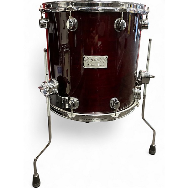 Used Mapex 4 Piece SATURN III DRUM KIT W/ BAGS AND HARDWARE WINE RED Drum Kit