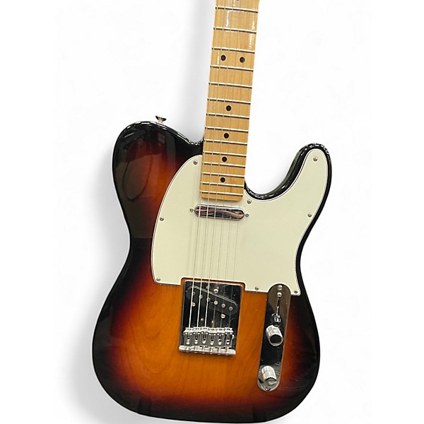 Used Fender Player Telecaster 3 Color Sunburst Solid Body Electric Guitar