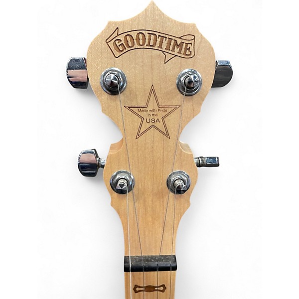 Used Deering Goodtime Open Back 5 String Natural Banjo