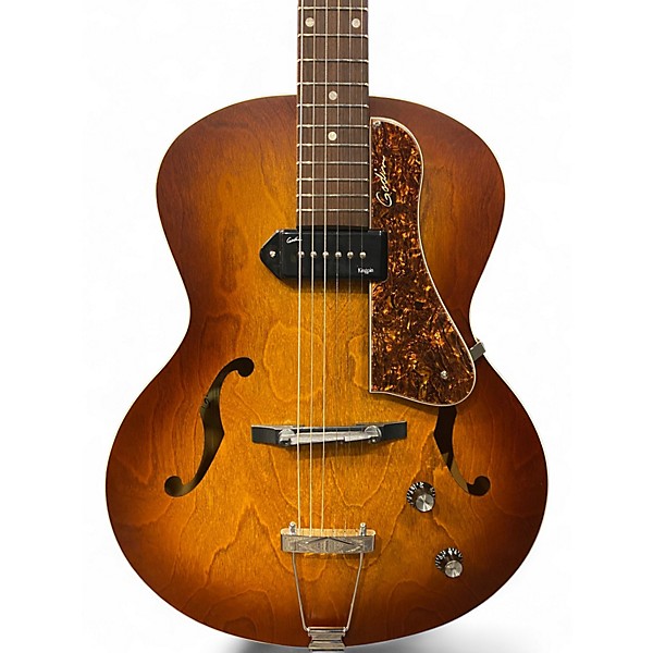 Used Godin 5th Avenue Kingpin P90 NATURAL Hollow Body Electric Guitar