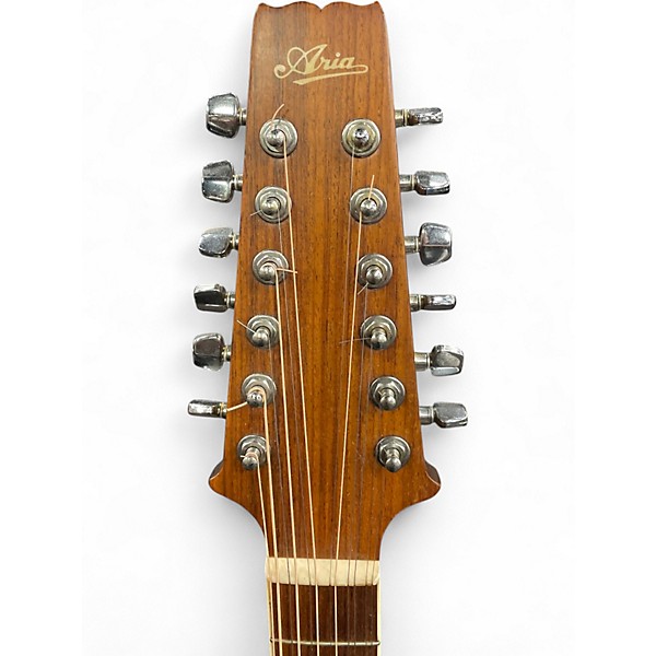 Vintage 1980s Aria SW20T Natural 12 String Acoustic Guitar