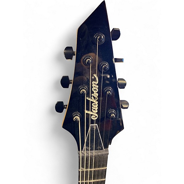 Used Jackson JS22-7 Dinky 7 String Black Solid Body Electric Guitar