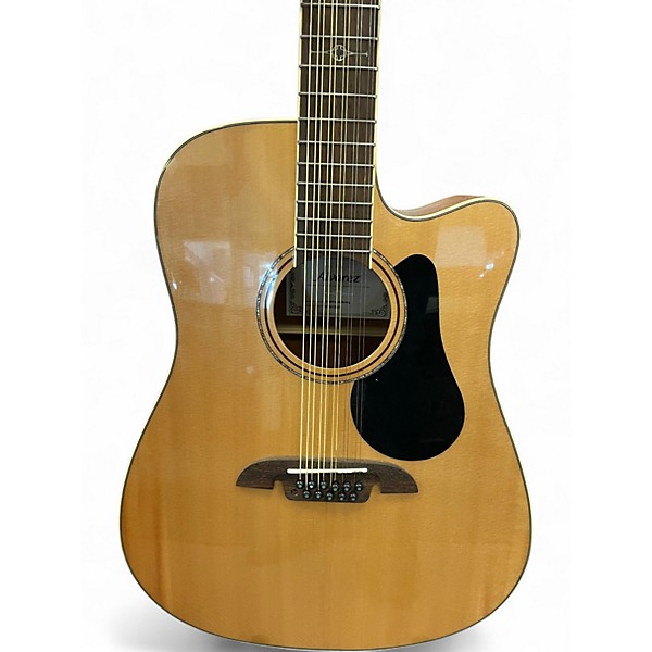 Used Alvarez AD60CE Artist Series Dreadnought Natural Acoustic Electric Guitar