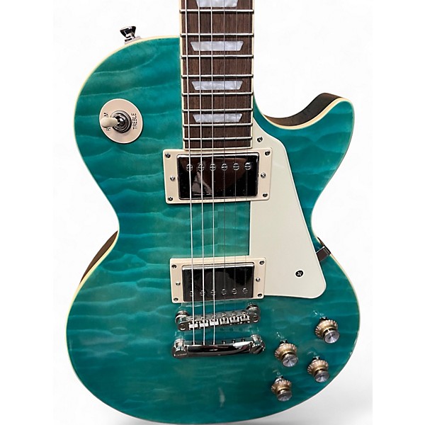 Used Epiphone Les Paul Standard 60s Transparent Blue Solid Body Electric Guitar
