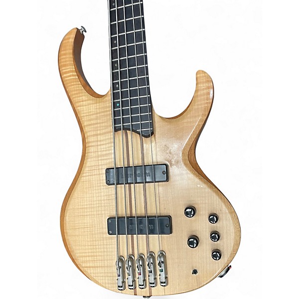 Used Ibanez BTB1405E 5 String Natural Electric Bass Guitar