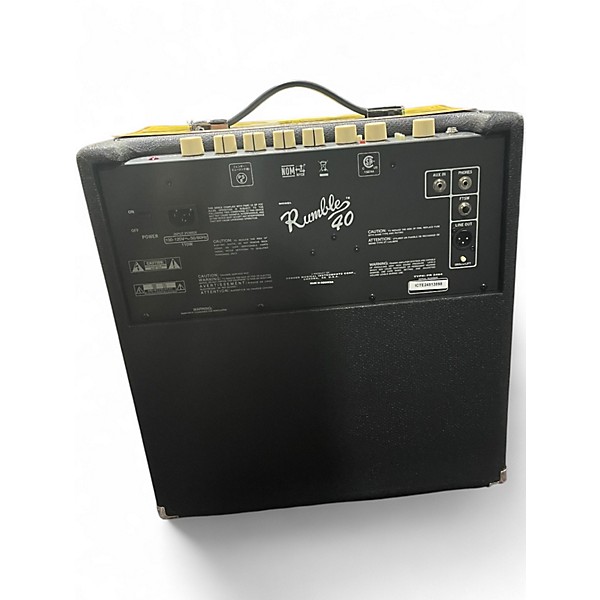 Used Fender Rumble V3 40W 1x10 Bass Combo Amp