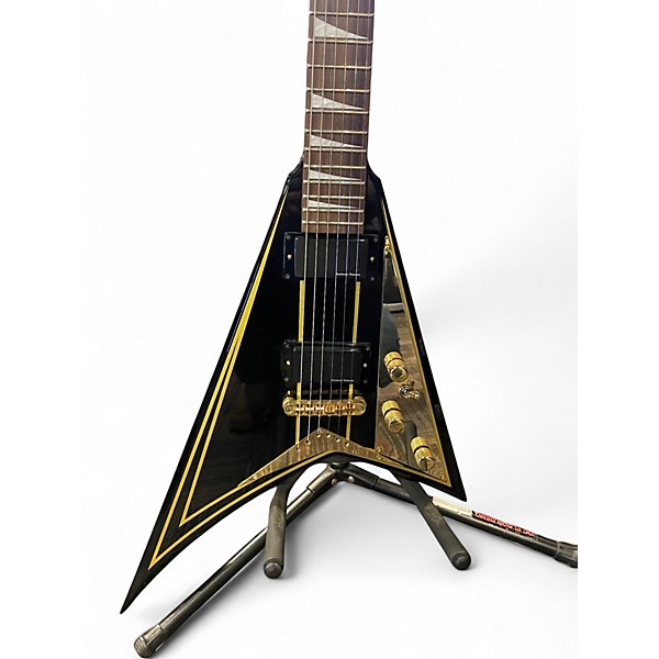 Used Jackson RR5 Randy Rhoads Black and Gold Solid Body Electric Guitar