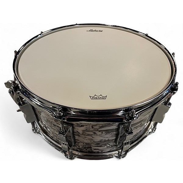 Used Ludwig 14X6.5 Classic MAPLE Snare Alpine White Drum
