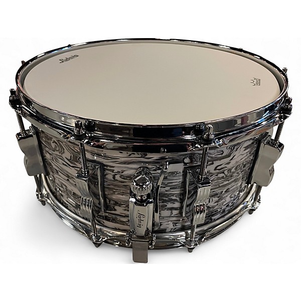 Used Ludwig 14X6.5 Classic MAPLE Snare Alpine White Drum