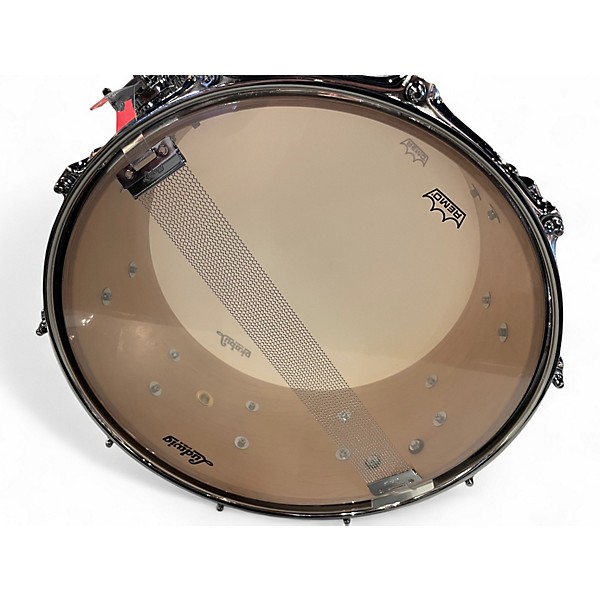 Used Ludwig 14X6.5 Classic MAPLE Snare Alpine White Drum