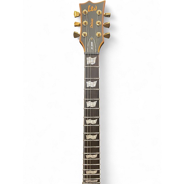 Used ESP EC1000 Deluxe BLACK Solid Body Electric Guitar