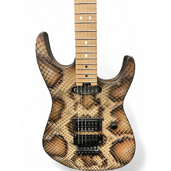 Used Charvel USA Warren Demartini Snakeskin Solid Body Electric Guitar