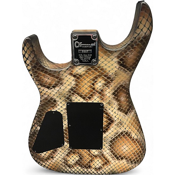 Used Charvel USA Warren Demartini Snakeskin Solid Body Electric Guitar