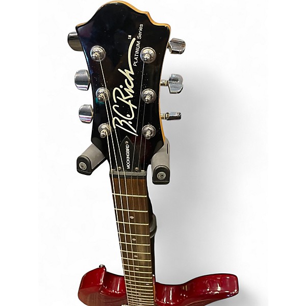 Used B.C. Rich Mockingbird platinum II red Solid Body Electric Guitar