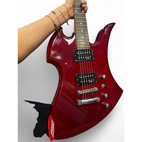 Used B.C. Rich Mockingbird platinum II red Solid Body Electric Guitar