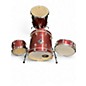 Used Ludwig 4 Piece Breakbeats By Questlove RED SPARKLE Drum Kit thumbnail