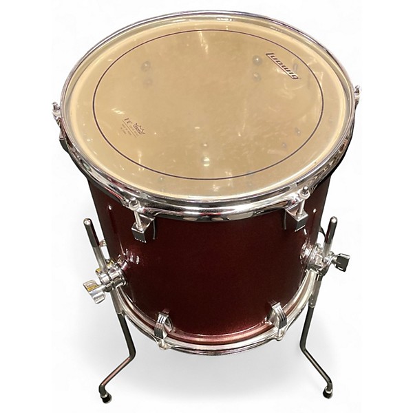 Used Ludwig 4 Piece Breakbeats By Questlove RED SPARKLE Drum Kit