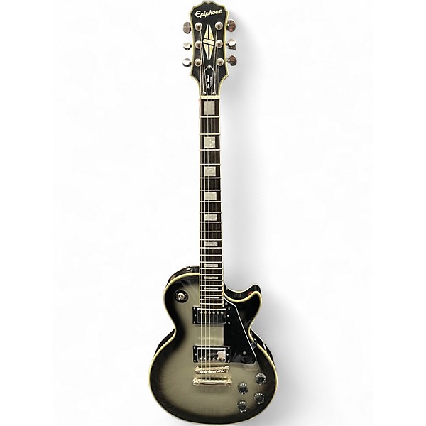 Used Epiphone Les Paul Custom Silverburst Solid Body Electric Guitar