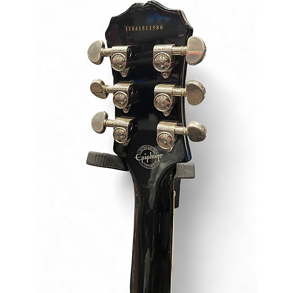 Used Epiphone Les Paul Custom Silverburst Solid Body Electric Guitar