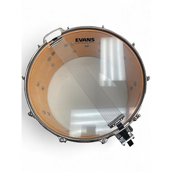 Used 1990s TAMA 6.5X14 Artwood Birch AW206 Snare Chrome Over Wood Drum