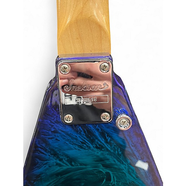 Used Jackson PRO SERIES RR3 Randy Rhoads V Eerie Dess Swirl Solid Body Electric Guitar