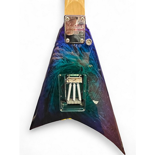 Used Jackson PRO SERIES RR3 Randy Rhoads V Eerie Dess Swirl Solid Body Electric Guitar