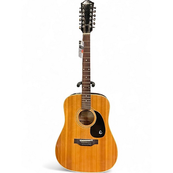 Vintage 1977 Epiphone Ft-160N Epiphone Texan 12 Natural Acoustic Electric Guitar