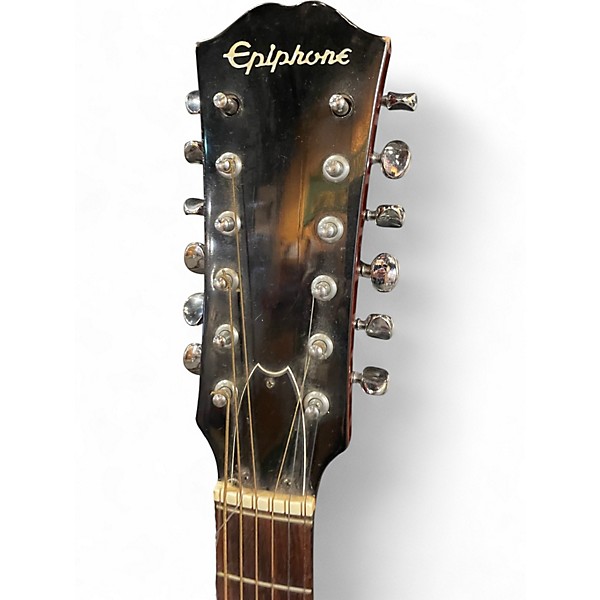 Vintage 1977 Epiphone Ft-160N Epiphone Texan 12 Natural Acoustic Electric Guitar