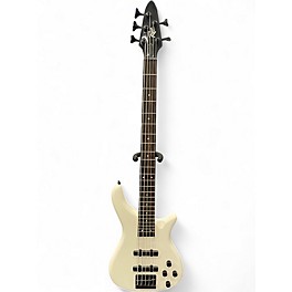 Used Rogue LX200B Series III WHITE Electric Bass Guitar