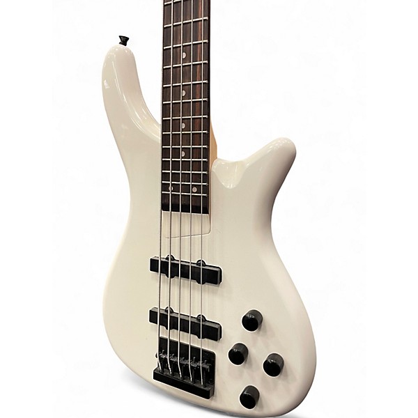 Used Rogue LX200B Series III WHITE Electric Bass Guitar