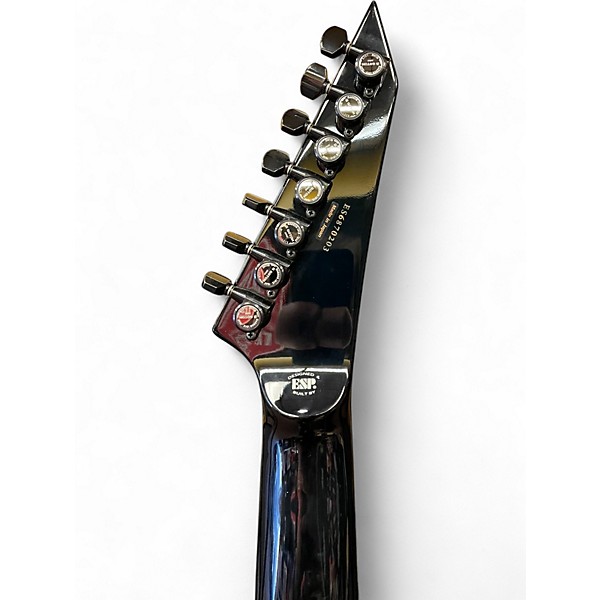 Used ESP E-II Horizon FR-7 7-String with Floyd Rose Black Turquoise Burst Solid Body Electric Guitar
