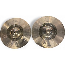 Used Zildjian 13.25in K Custom Hybrid Hi Hat Pair Cymbal