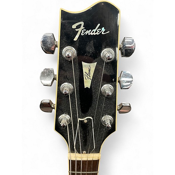 Used Fender FLAME ELITE BLACK Solid Body Electric Guitar