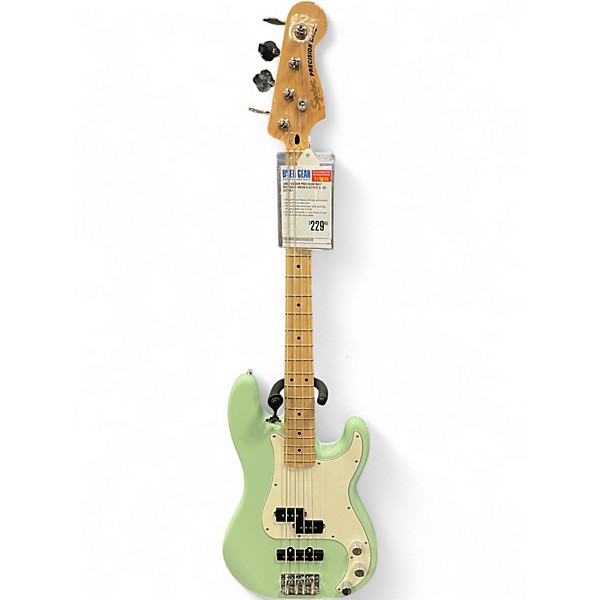 Used Squier Precision Bass Seafoam Green Electric Bass Guitar
